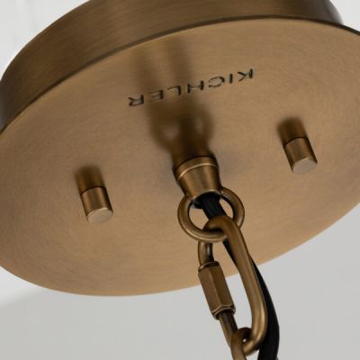 Quintiesse Linara lampa wisząca 1x60 W czarna-mosiądz QN-LINARA-P-BK