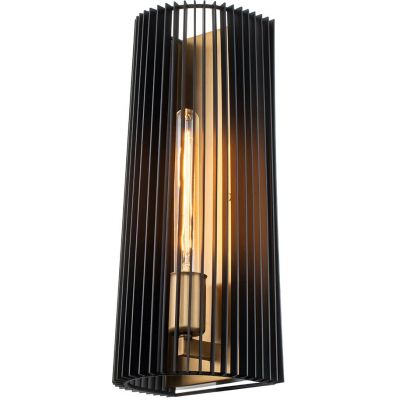 Quintiesse Linara kinkiet 1x60 W czarny-mosiądz QN-LINARA1-BK