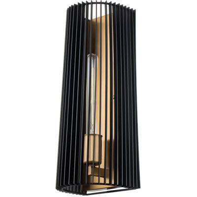 Quintiesse Linara kinkiet 1x60 W czarny-mosiądz QN-LINARA1-BK