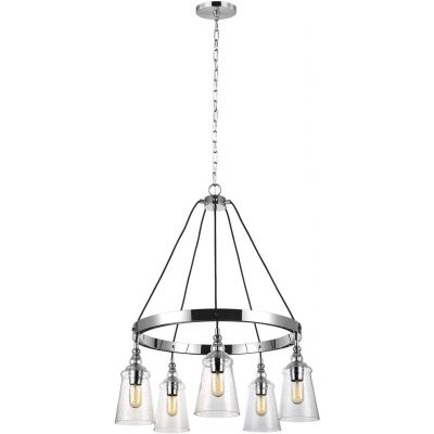 Quintiesse Loras lampa wisząca 5x60 W chrom QN-LORAS5