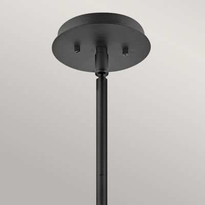Quintiesse Lotus lampa wisząca 1x60 W czarna-przezroczysta QN-LOTUS-P-BLK