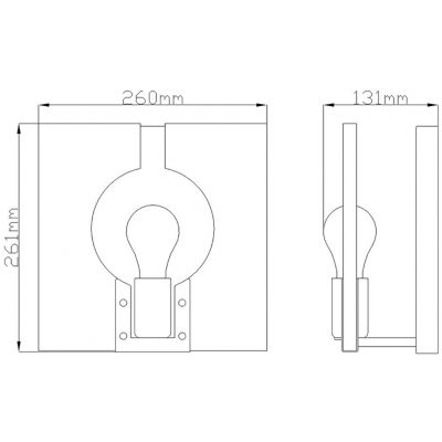 Quintiesse Ludlow kinkiet 1x60 W polerowany nikiel QN-LUDLOW1-PN