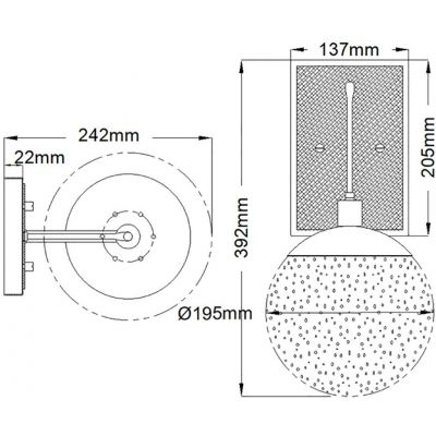 Quintiesse Marilyn kinkiet 1x60 W przezroczysty-polerowany nikiel QN-MARILYN1