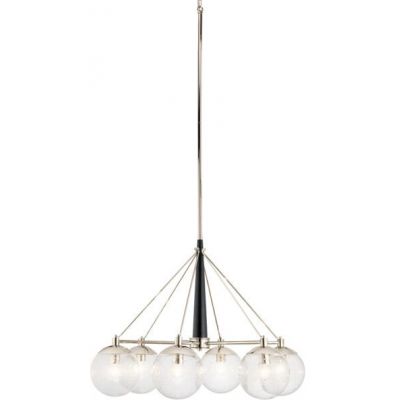 Quintiesse Marilyn lampa wisząca 6x60 W polerowany nikiel QN-MARILYN6