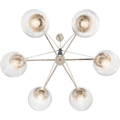 Quintiesse Marilyn lampa wisząca 6x60 W polerowany nikiel QN-MARILYN6