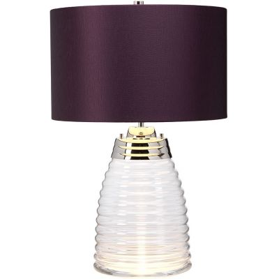 Quintiesse Milne lampa stołowa 1x60 W 1x7 W LED fioletowa QN-MILNE-TL-AUB