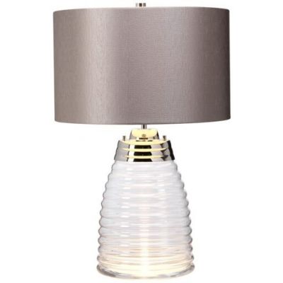 Quintiesse Milne lampa stołowa 1x60 W 1x7 W LED szara QN-MILNE-TL-GREY