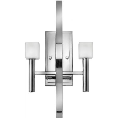 Quintiesse Mondo kinkiet 2x3 W polerowany chrom/biały QN-MONDO2