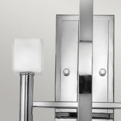 Quintiesse Mondo kinkiet 2x3 W polerowany chrom/biały QN-MONDO2