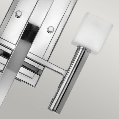 Quintiesse Mondo kinkiet 2x3 W polerowany chrom/biały QN-MONDO2