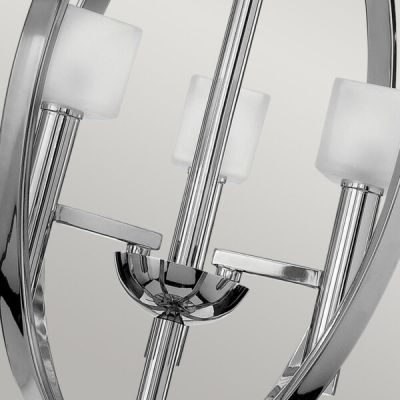 Quintiesse Mondo lampa wisząca 3x3 W polerowany chrom/biały QN-MONDO3