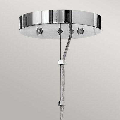 Quintiesse Mondo lampa wisząca 3x3 W polerowany chrom/biały QN-MONDO3