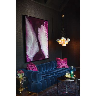 Quintiesse Nula lampa wisząca 15x40 W biała-złota QN-NULA-15P