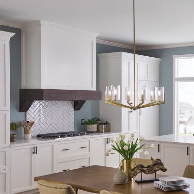 Quintiesse Nye lampa wisząca 6x40 W szczotkowany naturalny mosiądz QN-NYE6-BNB