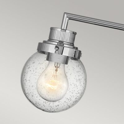 Quintiesse Poppy kinkiet 3x60 W polerowany chrom-przezroczysty QN-POPPY3-PC-BATH