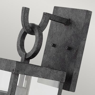 Quintiesse Porter kinkiet zewnętrzny 1x60 W postarzany cynk/przezroczysty QN-PORTER-L-DZ