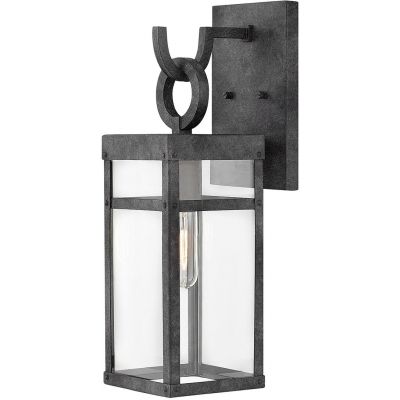 Quintiesse Porter kinkiet zewnętrzny 1x60 W postarzany cynk/przezroczysty QN-PORTER-M-DZ