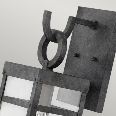 Quintiesse Porter kinkiet zewnętrzny 1x60 W postarzany cynk/przezroczysty QN-PORTER-M-DZ