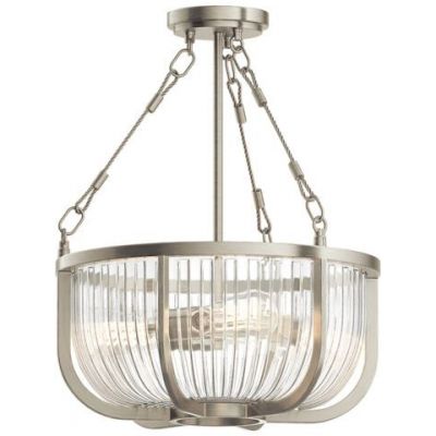 Quintiesse Roux lampa wisząca 3x60 W szczotkowany nikiel QN-ROUX3-BN