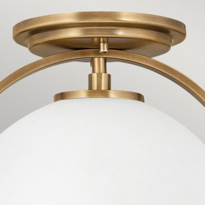 Quintiesse Somerset lampa podsufitowa 1x60 W stary mosiądz-mleczny QN-SOMERSET-F-O-HB