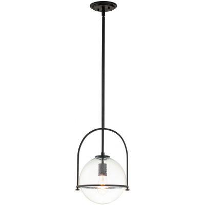 Quintiesse Somerset lampa wisząca 1x60 W czarna-przezroczysta QN-SOMERSET-P-C-BK