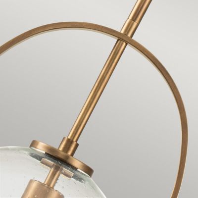 Quintiesse Somerset lampa wisząca 1x60 W stary mosiądz-przezroczysta QN-SOMERSET-P-C-HB