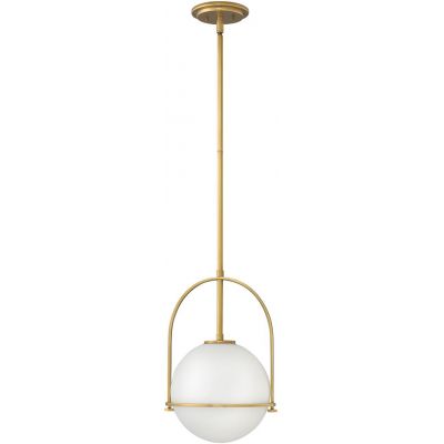 Quintiesse Somerset lampa wisząca 1x60 W stary mosiądz-mleczna QN-SOMERSET-P-O-HB