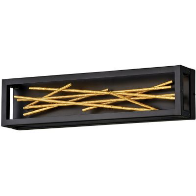 Quintiesse Styx kinkiet 1x14 W czarny-złoty QN-STYX-LED-W-BG