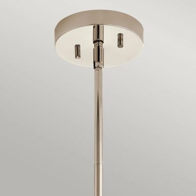 Quintiesse Triocent lampa wisząca 1x60 W przezroczysta-polerowany nikiel QN-TRIOCENT-P-PN