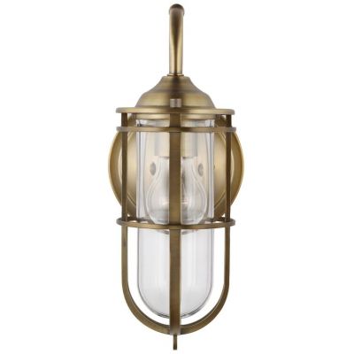 Quintiesse Urban Restoration kinkiet 1x60 W antyczny ciemny mosiądz-przezroczysty QN-URBANREST1