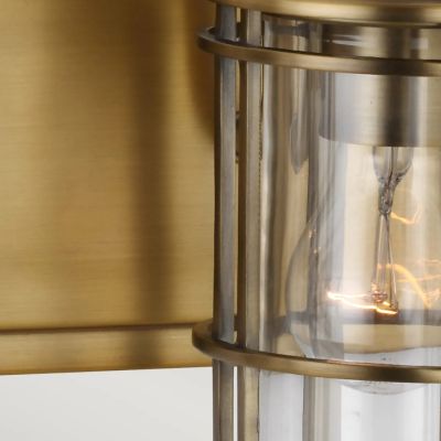 Quintiesse Urban Restoration kinkiet 3x60 W antyczny ciemny mosiądz-przezroczysty QN-URBANREST3