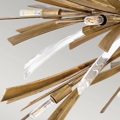 Quintiesse Vida lampa wisząca 13x40 W oksydowane złoto QN-VIDA-13P-L