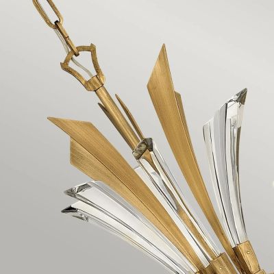 Quintiesse Vida lampa wisząca 6x40 W oksydowane złoto QN-VIDA6