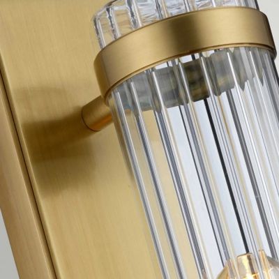 Quintiesse Wellington kinkiet 1x7 W postarzany mosiądz-przezroczysty QN-WELLINGTON1-AB