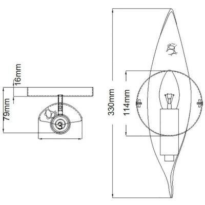 Quintiesse Willow kinkiet 1x40 W ekskluzywne złoto/węglowa czerń QN-WILLOW1-CBK