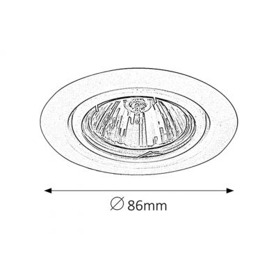Rabalux Spot Relight lampa do zabudowy 1x50 W chrom 1092