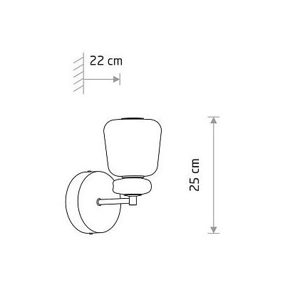 Nowodvorski Lighting Ceramic kinkiet 1x8 W brązowy 11703
