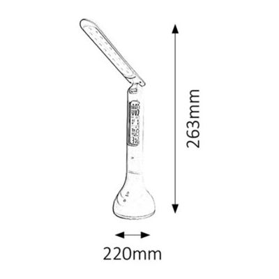 Rabalux Justin lampa biurkowa 1x4 W biała 1515
