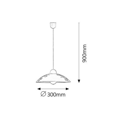 Rabalux Bloomy lampa wisząca 1x60 W biała 1848