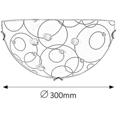 Rabalux Jolly kinkiet 1x60 W biały-wzór 1960