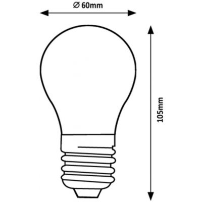 Rabalux Filament-LED żarówka LED 1x4W 2700K E27 filamentowa 1987