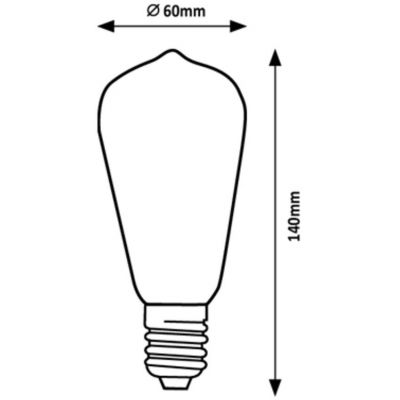 Rabalux Filament-LED żarówka LED 1x4W 2700K E27 filamentowa 1988