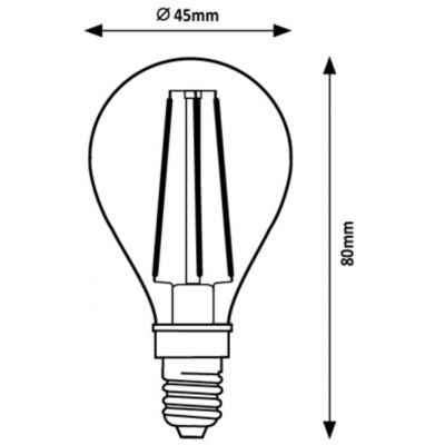 Rabalux Filament-LED żarówka LED 1x6W 3000K E14 filamentowa 2015