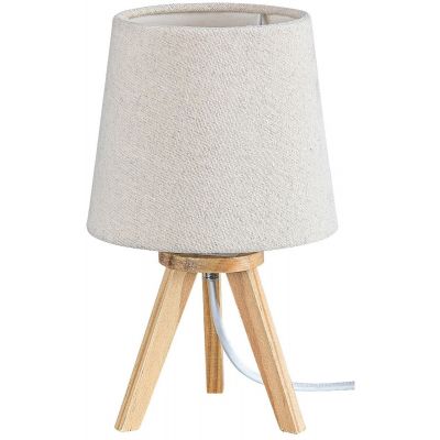 Rabalux Lychee lampa stołowa 1x25W szary/buk 2068