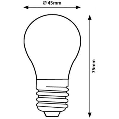 Rabalux Filament-LED żarówka LED 1x6W 4000 K E27 filamentowa 2073