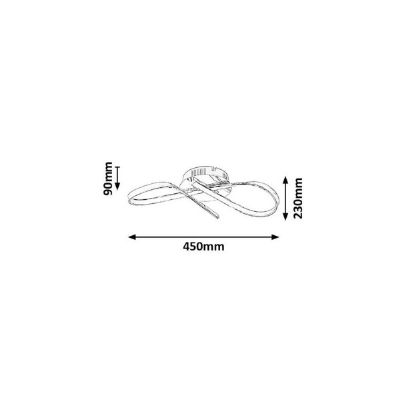 Rabalux Aniela lampa podsufitowa 1x20 W chrom 2187