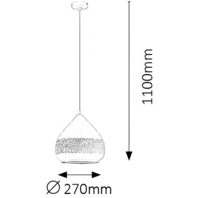 Rabalux Kaia lampa wisząca 1x40 W biała 2279