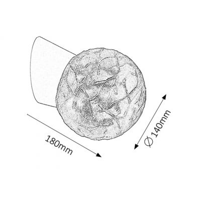 Rabalux Grace kinkiet 1x60 W biały 2432