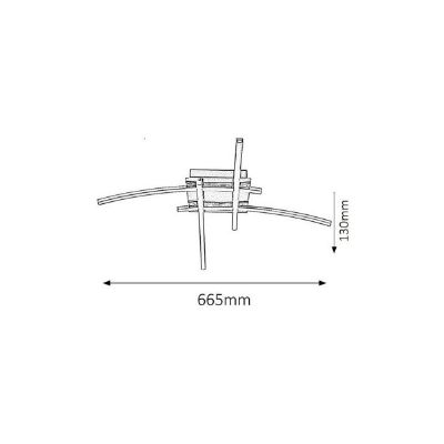 Rabalux Alexis lampa podsufitowa 1x24 W chrom 2503