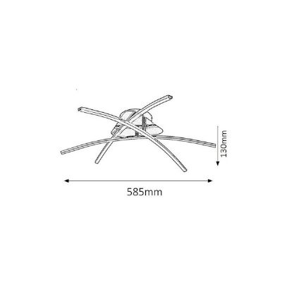 Rabalux Alexis lampa podsufitowa 1x21 W chrom 2504